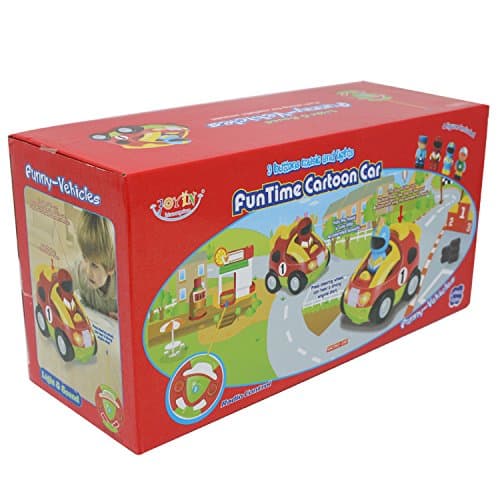JOYIN Voiture Télécommandée RC Cartoon Jouets avec Musique et Lumières Cadeau pour 2 Ans Enfants