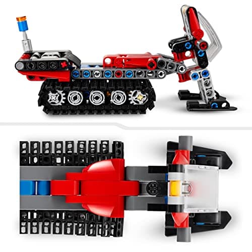 LEGO 42148 Technic La Dameuse, 2-en-1, Jouet de Maquette Véhicule, avec Motoneige Hiver, Jouet Éducatif, Garçons et Filles dès 7 Ans, Idée de Cadeau