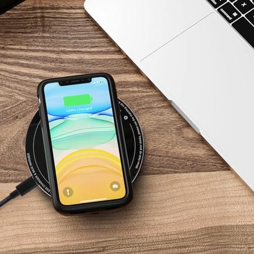 APEKX Réchauffeur de Tasse Intelligente – Maintien de Température Stable à 55°C (131°F), Recharge Sans Fil 15W, Capacité 380ml (12.8 oz) – Marche/Arrêt Automatique, Port USB-C, 4H de Maintien (Noir)