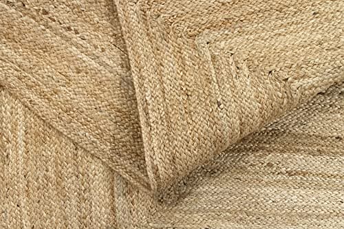 HAMID - Tapis Naturel, Alhambra Tapis Couleur Naturelle, Tressé à la Main, pour Salon, Salle à Manger, Chambre, Couloirs, Couleur Naturelle (200x300cm)