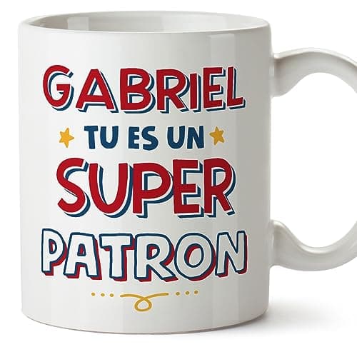 Mugffins Tasses Personnalisables pour PATRON homme - En Français - Cadeau Personalisé- Tu es Super - 11 oz / 330 ml