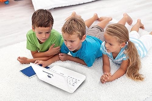 Lexibook Ordinateur Éducatif Bilingue Français/Anglais-Jouet pour Enfants, 170 Activités pour Apprendre Les Langues, Les Mathématiques, la Logique, et S'amuser, Grand écran, Unique, JC599i1, Blanc