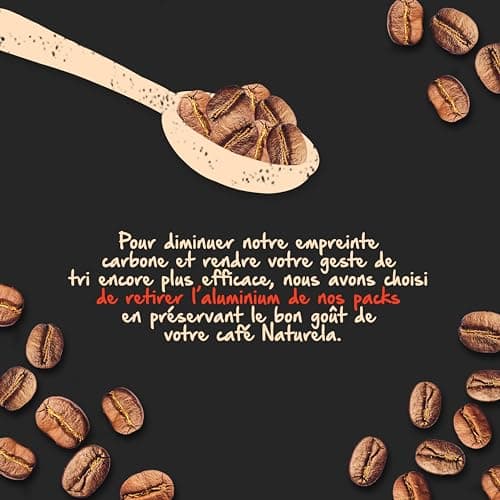NATURELA - Café Grains Bio - Intenso - Arabica et Robusta - Gamme Signature - Torréfaction Lente - Fabriqué en France - 1 kg