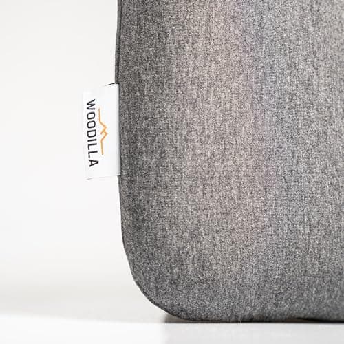 WOODILLA Oreiller de Voyage de, Dimensions 50x30x10 cm Oreiller en Mousse à mémoire de Forme avec Sac de Transport, Oreiller de Voyage Portable pour l'avion, la Voiture ou Le Camping en Plein air