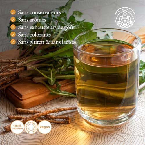 Tisane de racine de pissenlit Monte Nativo (300 g) - 100% pure et naturelle, sans additifs - Pissenlit comme tisane ou cadeau de thé - Tisane aromatique - Thé aux fruits - Thé Chaud ou Thé glacé