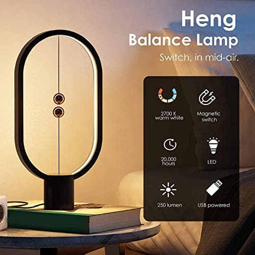Hztyyier Lampe de Bureau LED pour ChambreMaison, Bureau, Balance Lamp Office Supplies, Touch Dimmer Balance Magnetic Lamps Lampe de Table LED24.8 * 14 * 5.5CM Office Supplies