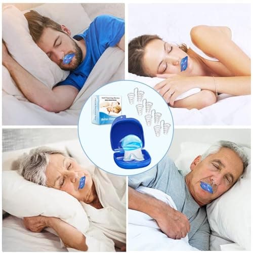 Anti Ronflement Anti Ronflement Efficace Puissant Ecarteur Nasal Anti Ronflement et Langue en Silicone Dilatateur Nasal ApnÉE Du Sommeil Orthese Anti Ronflement Dispositifs Anti Ronflement Sport