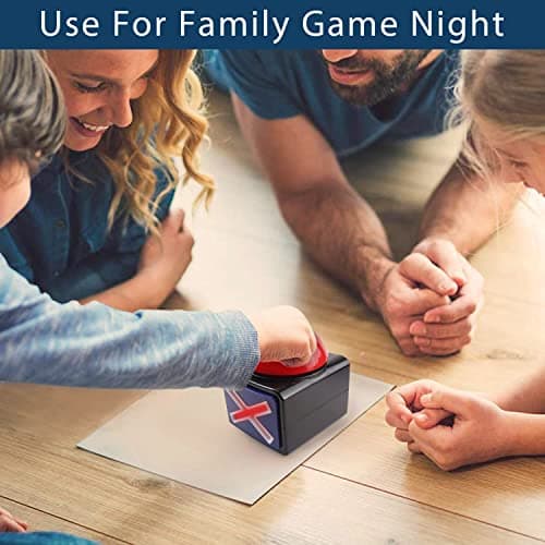 BEAN LIEVE Buzzer Game Show Buttons - Lot de 4 buzzers de réponse avec lumière et Son d'alarme, buzzers pour Les Quiz en Classe, Trivia Quiz Got Talent et Family Feud