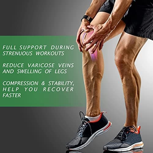 beister Genouillères Sport Hommes & Femmes Attelle Genou, Respirantes Antidérapantes Élastique Compression Genouilleres Médicales pour Mouvement, La course, Déchirure du Ménisque, Arthrite