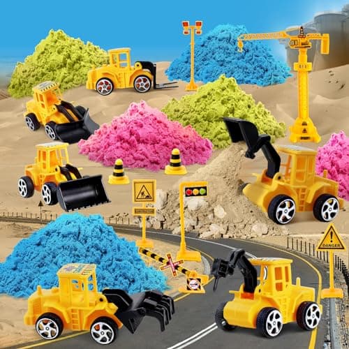 Magic Sand - Sable de jeu avec 1800 g de sable magique sensoriel pour garçons et filles de 3, 4, 5, 6, 7 ans et plus