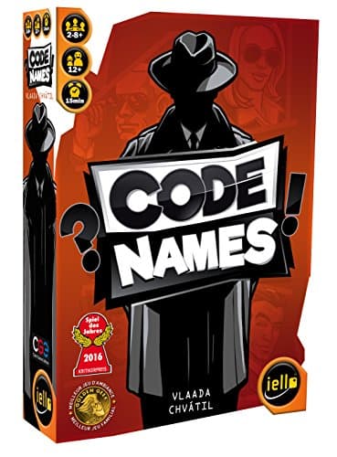 IELLO CODENAMES – Le jeu culte de déduction - Plébiscité par des milliers de joueurs ! Trouvez les bons mots et évitez l’assassin – Jeu de société addictif en équipe pour des soirées inoubliables - VF