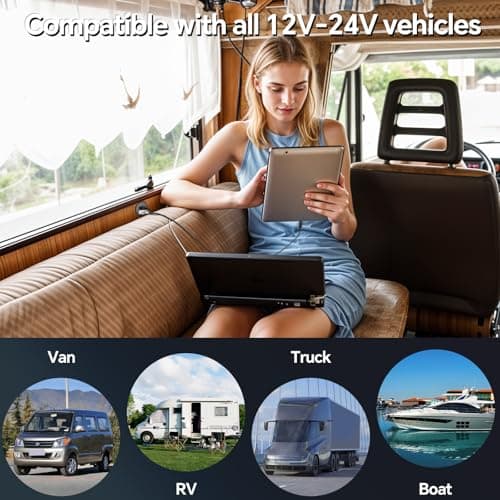 acegoo Prise USB 12V Chargeur USB Camping-Car Aluminium, Double Prise USB C Voiture PD3.0 et QC3.0 Charge Rapide pour Bateau Marine Camion Caravane, Sortie de 24W par Port(Petit Panneau x 2)