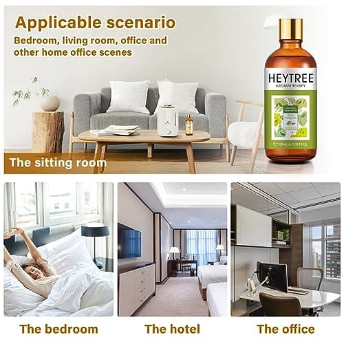 HEYTREE Huile essentielle d'eucalyptus citronné 100ml, 100% huiles essentielles naturelles pures, Repousser les petits animaux, parfait pour l'aromathérapie, le massage, le bain, la salle de bain