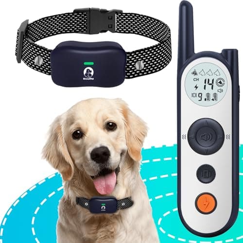 Clôture Électronique pour Chien,8M à 1050M Ajustable Clôture avec Télécommande de Dressage,Résistant à L’Eau Collier de Dressage pour Chiens de Moyennes et Grandes