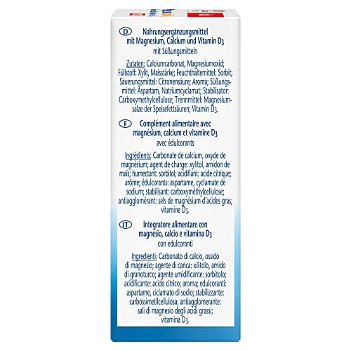 Doppelherz Magnésium + Calcium + D3 Direct – Micro-granulés associant – Le magnésium soutient une fonction musculaire normale – 20 sachets