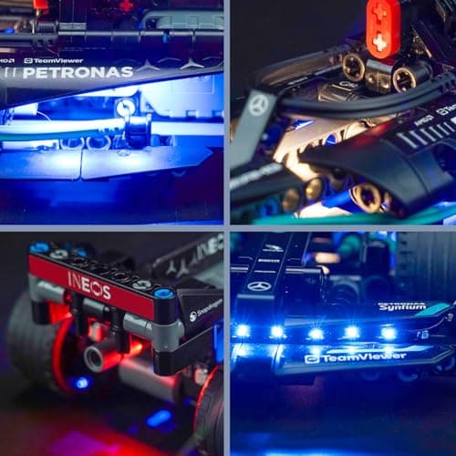 Kit d'éclairage LED compatible avec Lego Mercedes-AMG F1 W14 E Performance Pull-Back (pas de modèle), kit d'éclairage décoratif pour 42165 Technic Mercedes-AMG F1 W14 E Performance Race Car Jouet
