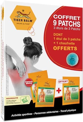 Tiger Balm® Baume du Tigre® Coffret Patchs : 2 étuis de 3 patchs + 1 offert