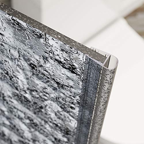 STEIGNER Joint de Douche pour paroi en Verre, 100cm, vitre 3,5/4/5mm, Joint d'étanchéité PVC Droit pour Les cabines de Douche réctangulaires, UK06