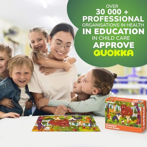 QUOKKA Puzzle Enfant de 3 à 5 Ans - Puzzle 30 Pièces pour Enfant de 2 à 4 Ans - Puzzles Éducatif Forêt pour Enfant de 4 à 6 Ans - Jouets Éducatif Cadeau pour Garçons et Filles 2 3 4 5 Ans