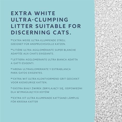 by Amazon Litière agglomérante Ultra Blanche pour Chat, 10 L