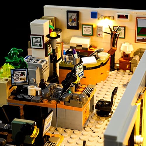BRIKSMAX Kit d’éclairage à LED pour Lego Ideas The Office - Compatible with Lego 21336 Blocs de Construction Modèle- Pas inclure l’Ensemble Lego