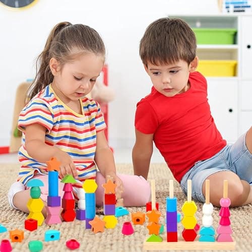Royouzi Montessori Jouet à Partir de 2, 3, 4, 5 Ans, Jouet en Bois, Jeu de Tri, GarçOn et Fille, Jouet Motrice éDucatif, Cadeau