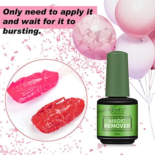 Dissolvant Magique De Vernis A Ongles,Outil De Dissolvant De Vernis En Gel,Enlève Facilement Et Rapidement, Protège et Ne Blesse Pas
