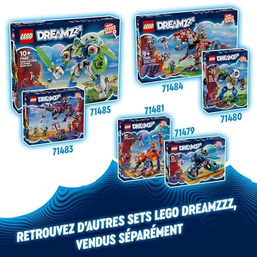 LEGO DREAMZzz Le Chat-Moto de Zoey - Jouet d'Activité et de Développement pour Enfants dès 7 Ans avec 2 Minifigurines - Transformez Un Animal en Moto - Set Fantastique pour Garçons et Filles 71479
