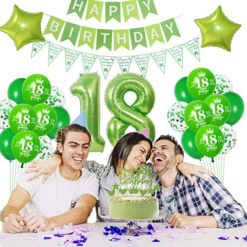Ballon vert 15 ans anniversaire Décorations Vert 15 ans ballon Garçon Fille 15 ans Décorations Anniversaire Vert Ballons 15 ans anniversaire Fille 15 ans Déco Vert 15 ans anniversaire Ballons