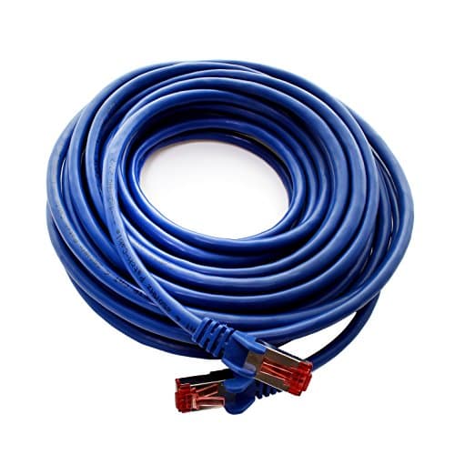 1aTTack.de 10x 1m - Câble réseau Cat 6 Câble patch Cat6 RJ45 SFTP - Bleu