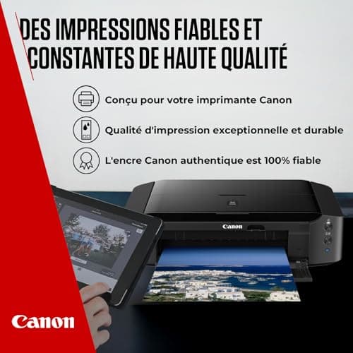Canon Pack Encre & Papier - PG-540/CL-541 Cartouches d'encre Authentiques pour imprimante - 2 Packs (1x Noir, 1x Couleur) & Papier Photo 4x6 (50 x Feuilles) - Compatible avec l'imprimante PIXMA