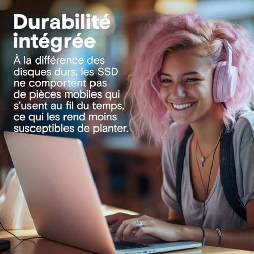 Crucial BX500 SATA SSD 1To, SSD 2.5" Interne, jusqu'à 540Mo/s, Compatible avec Ordinateur Portable et de Bureau (PC), 3D NAND, Accélération dynamique de l'écriture, Disque Dur SSD - CT1000BX500SSD101