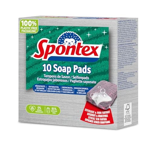 Spontex 10 tampons à récurer de savon