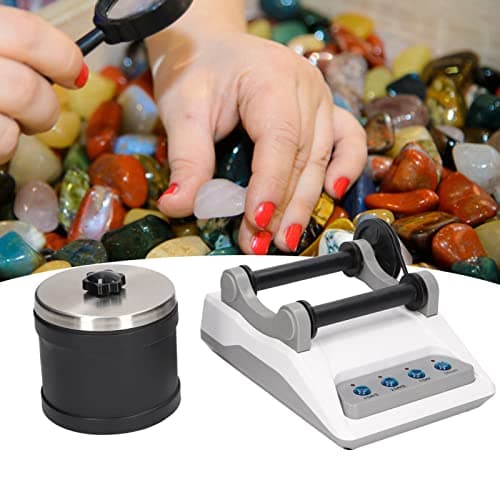 Rock Tumbler Kit DIY Electric, Physical Science Experiment Set Rock Tumbler Kit Jouet avec Pierres Précieuses Brutes Grains de Polissage pour Enfants Adultes 100‐240V