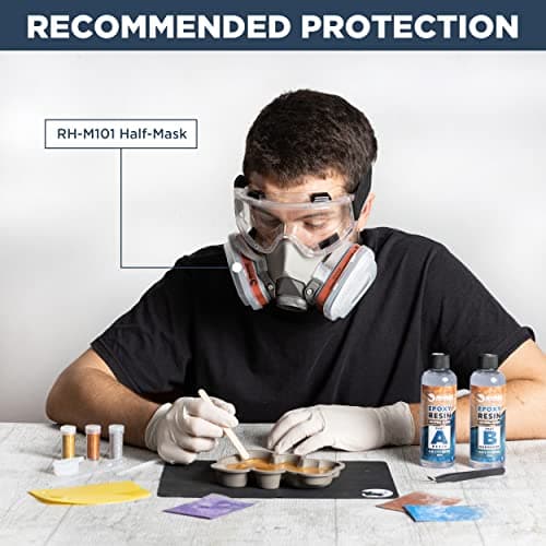 RHINO Smart Solutions Résine Epoxy Transparente - Kit Complet pour Commencer Resine Liquide Epoxide + Durcisseur (1:1) Verre Effet Accessoires, Pigments | Artisanat, Bijoux, Bricolage, Revêtement