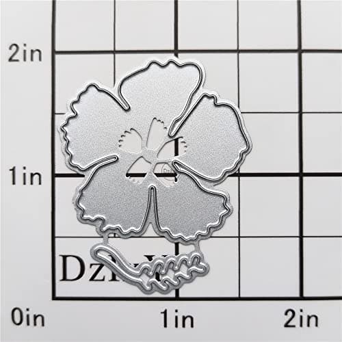 DzIxY Matrices de découpe en métal en forme de mosaïque de fleurs pour tampons transparents et matrices de découpe en métal pour la fabrication de cartes, le scrapbooking, les fournitures de papier