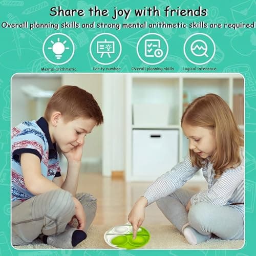 VONJUMA 4 Pièces Push And Pop Bubble Jeu Pop Arc-En-Ciel Push Bubble Sensory Fidget Toy Silicone Anti-Stress Jouets Pop De Educatifs Autisme Besoins Spéciaux Pour La Concentration Et Le Calme