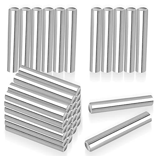 ASFINS Goujon Broche 4mm, 24pcs Cheville Bois 4mm Cylindrique Cabinet Goujons Broches Supports de Tablette Outil pour un Positionnement et une Connexion Précis, Produits en Bois (M4 x 20)