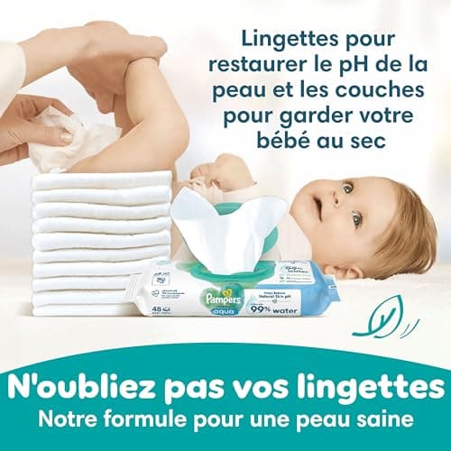 Pampers Baby-Dry, Taille 4, 204 Couches, 9-14kg, Une nuit jusqu'à 100% sans fuites avec la Poche Stop & Protect à l’arrière de la couche, Pack 1 Mois
