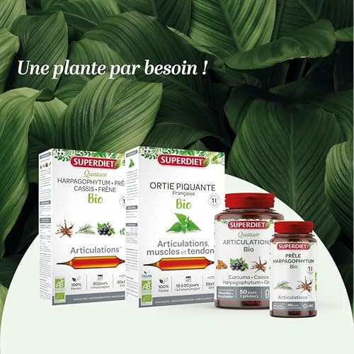 SuperDiet Ortie Piquante Bio Richesse minérale 20 ampoules de 15ml soit 300ml