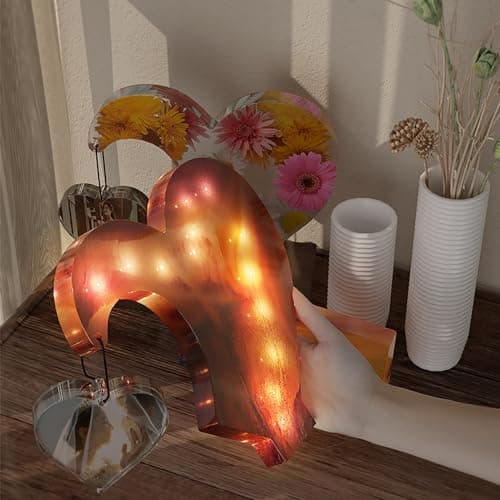 EnixwH Moules en Résine Époxy, Grand Moulle Silicone Resine Epoxy en Forme de Cœur, Moules en Résine pour Cadre Photo, pour DIY Bricolage Fleurs, Décorations pour La Maison, Cadre Photo Personnalisés