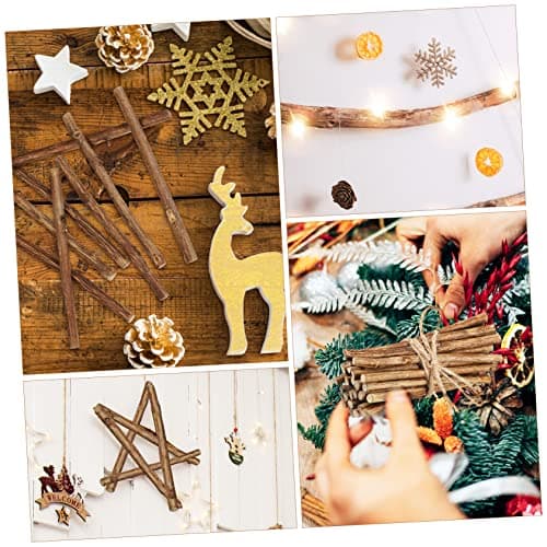 100 Pièces En Bois Bricolage Décor D'accessoires Pour La Maison Bois Flotté Branches Décor De Maison Brindilles Bâtons D'artisanat Bourgeon Bûches Décor D'articles De Maison ULDIGI