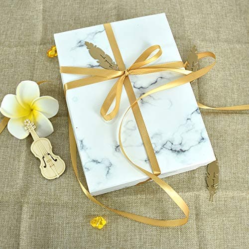 TONIFUL 1cm X 91m Ruban Satin Or Lisse pour Cadeaux, Bouquets, décorations de fête de Mariage, Artisanat