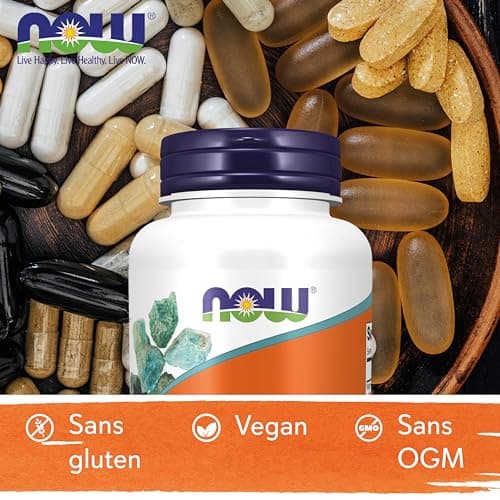Now Foods, Malate de Magnésium, 1,000 mg, 180 Comprimés végétaliens, Testé en Laboratoire, Sans Gluten, Sans Soja, Végétarien