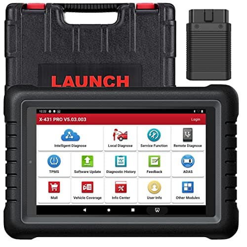 Launch X431 Pros V+ Valise Diagnostic Auto (Identique au X431 V+), Programmeur de clé, Codage ECU, 35+ Reset, AutoAuth pour FCA SGW, OEM Full System Car Diagnostic, Outil de Scan Bidirectionnel