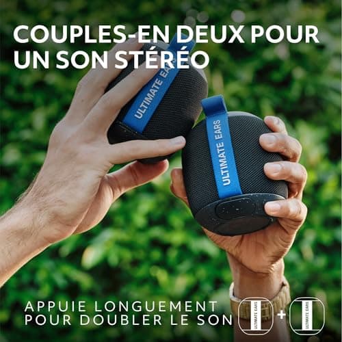 Ultimate Ears WONDERBOOM Play, Enceinte Bluetooth Portable et étanche, Enceinte Flottante étanche à la poussière d’Une portée de 40 m - Noir