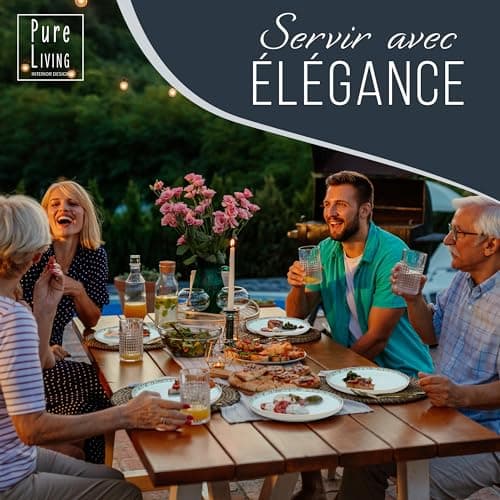 Tasse Café 6er Set en Grès Ibiza - Chic et moderne, compatible lave-vaisselle et micro-ondes - Tasses à Café Pure Living - Ensemble de Tasses à Thé et à Café Cool en beige-bleu