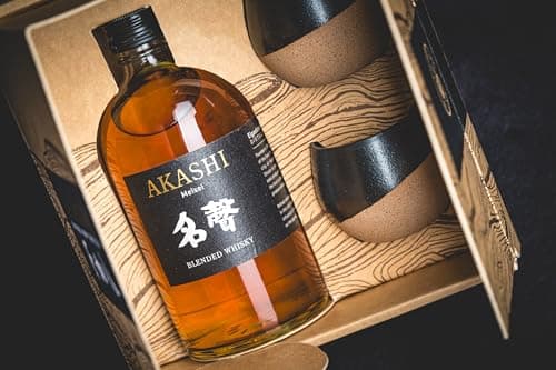 Akashi Meïsei Coffret Whisky Japonais + 2 Japanese Cups 40° 50cl