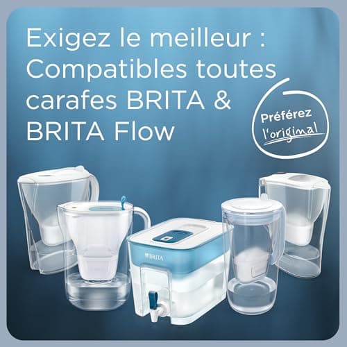BRITA Cartouche Filtre eau robinet MAXTRA PRO All-In-1 Pack de 4|Goûtez à une eau plus pure1 avec la recharge originale pour carafes BRITA-réduit2 micro-impuretés comme certains PFAS, chlore, tartre