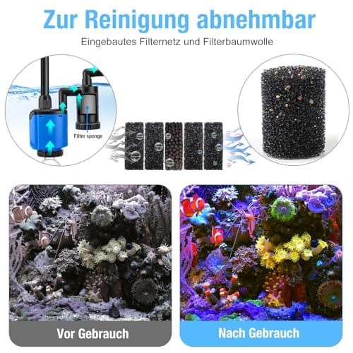 Mucek Piston Aquarium Électrique 30W Aquarium Nettoyant Galets sous Vide avec Soufflet - Kit d'aspiration d'Aquarium pour Changement d'eau, Nettoyage du Sable, Enlèvement de la saleté avec Tige